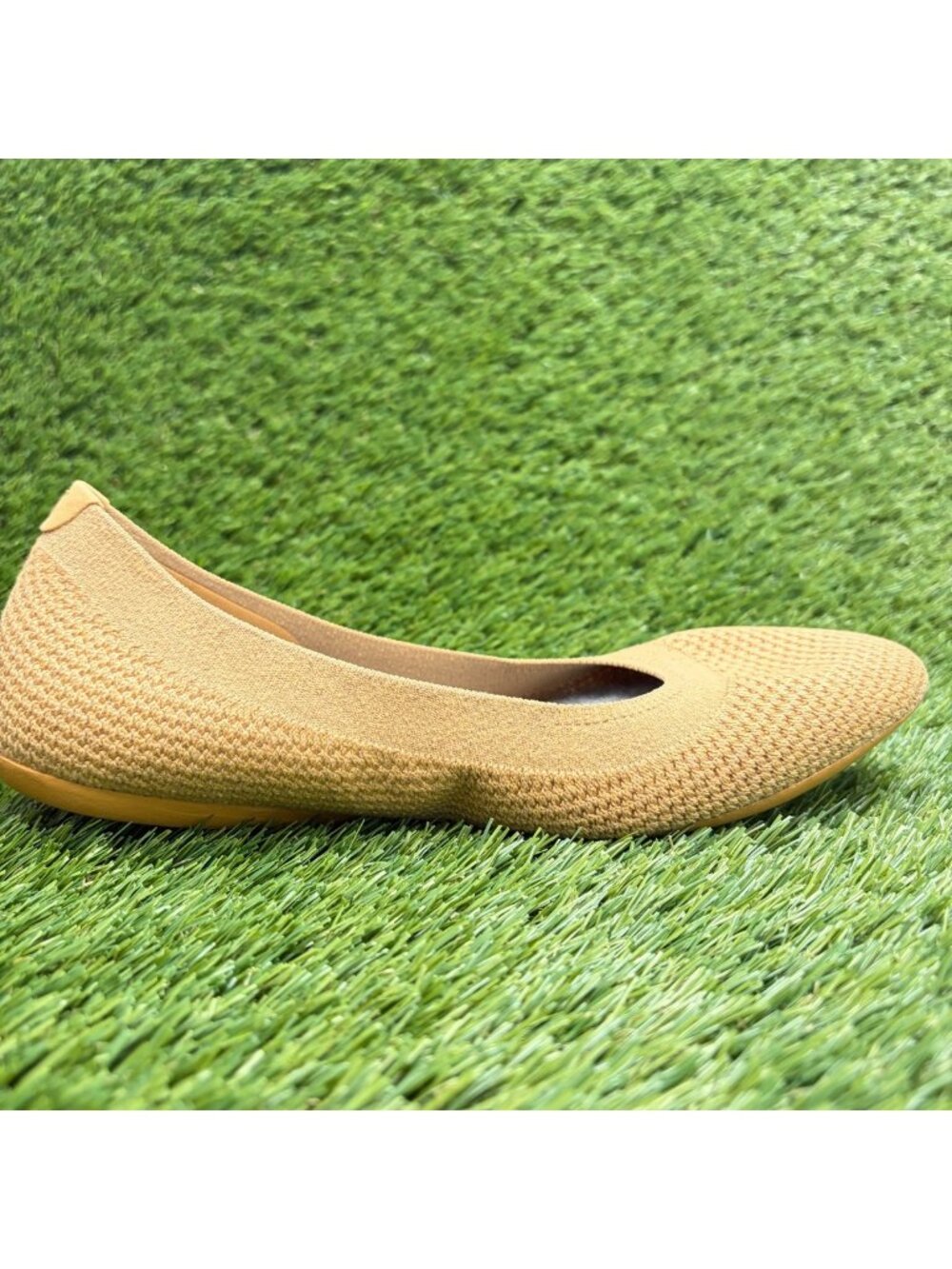 Allbirds Tree Breezer Womens Size 8 Forage Tan Casual Slip On Ballet Flats Shoes - Picture 4 of 8
